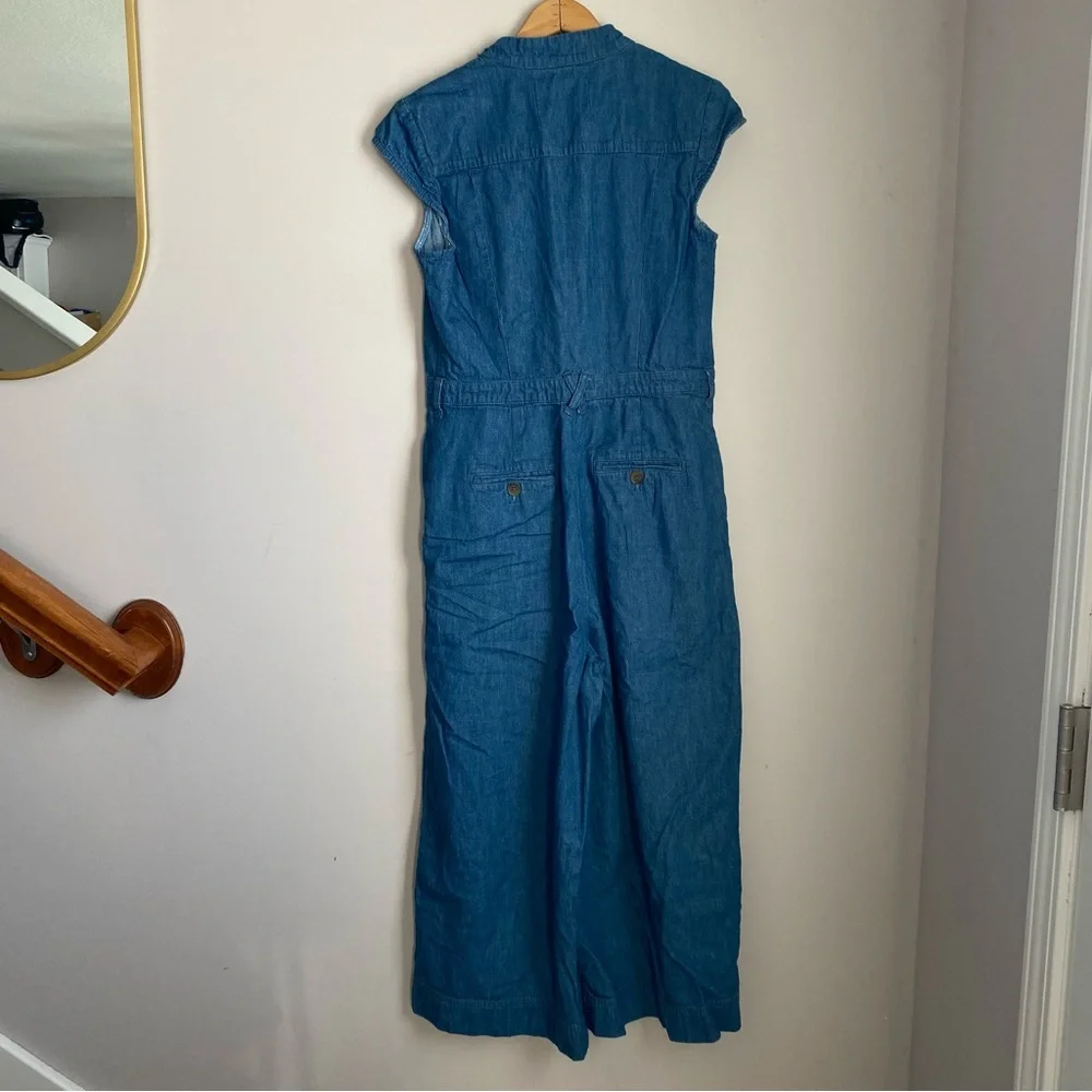 Pilcro and the Letterpress Cotton Size 10 denim blue jumpsuit - Picture 9 of 9